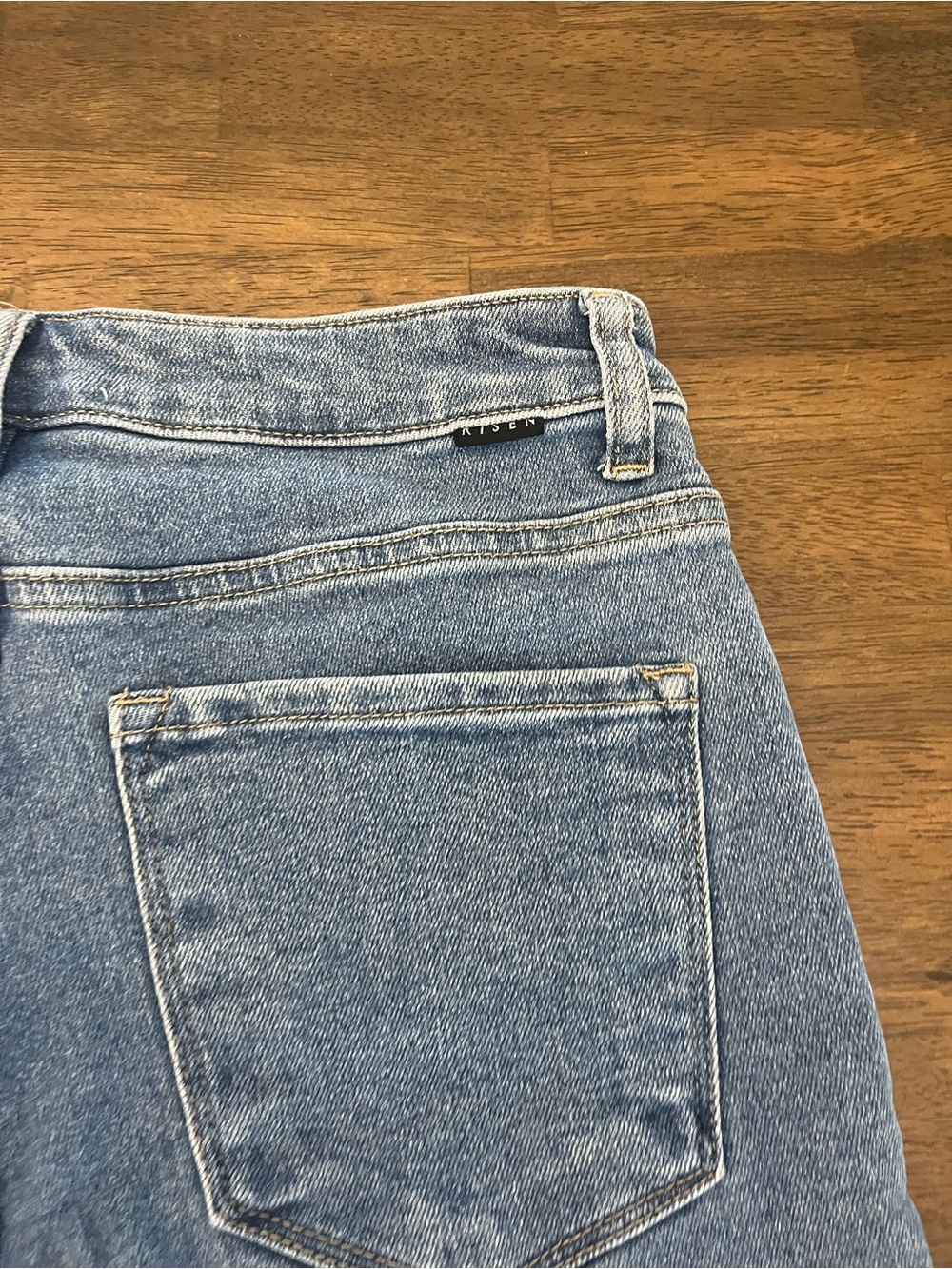 Risen High Rise Front Patch Pocket Flare Jeans Sz 11 30 Womens Risen Denim Pants - Picture 7 of 9